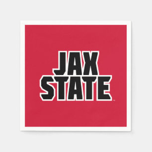 Jacksonville Staat University JAX STAAT Bold Text Serviette