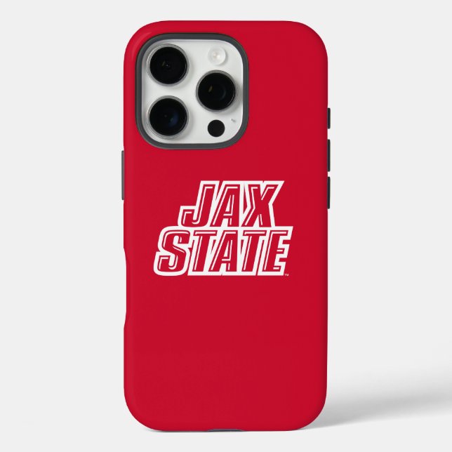 Jacksonville Staat University JAX STAAT Logo Case-Mate iPhone Hülle (Rückseite)