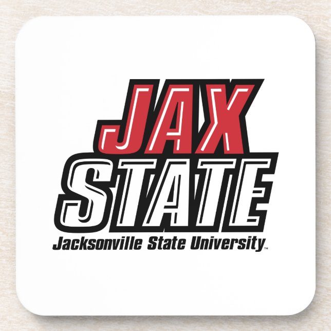 Jacksonville Staat University JAX STAAT Logo Getränkeuntersetzer (Vorderseite)