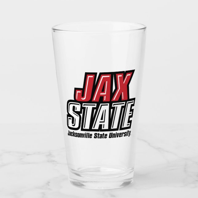 Jacksonville Staat University JAX STAAT Logo Glas (Vorderseite)