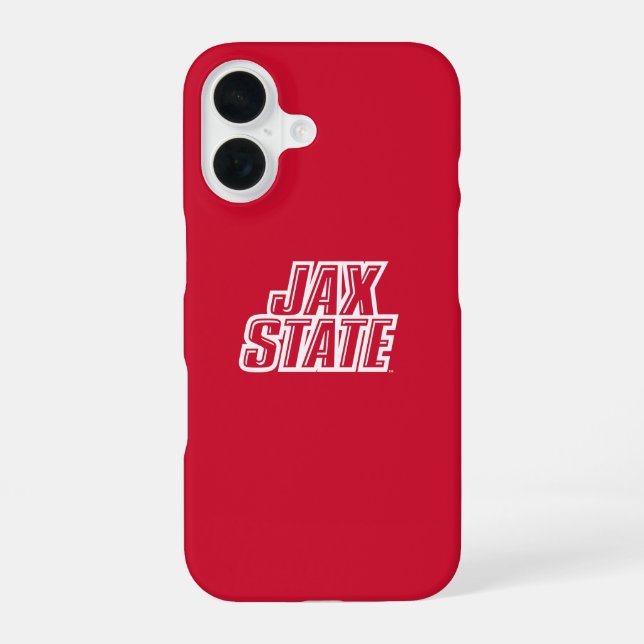 Jacksonville Staat University JAX STAAT Logo iPhone 16 Hülle (Rückseite)