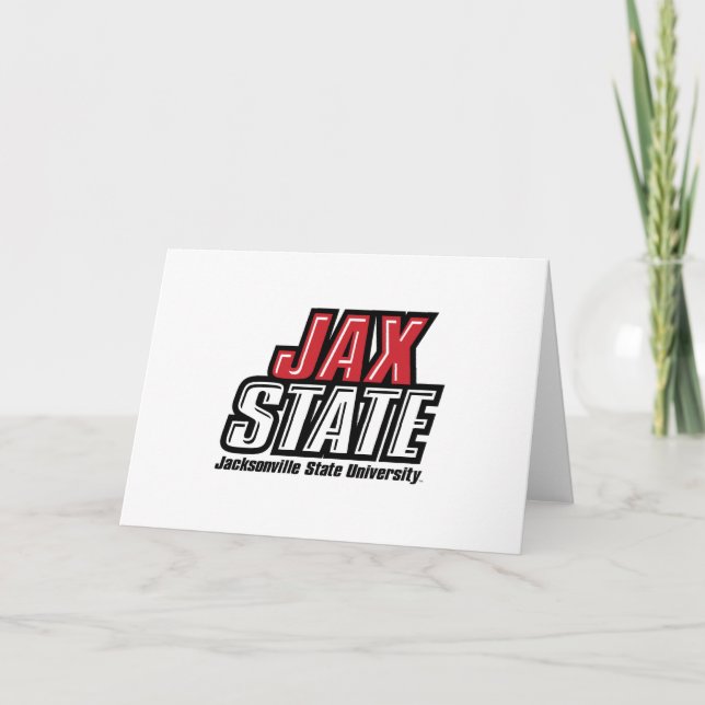 Jacksonville Staat University JAX STAAT Logo Karte (Vorderseite)