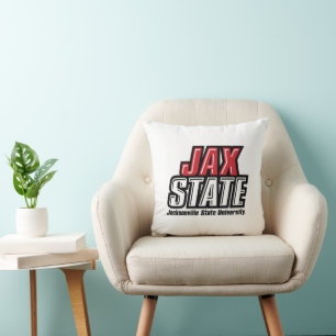 Jacksonville Staat University JAX STAAT Logo Kissen