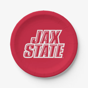 Jacksonville Staat University JAX STAAT Logo Pappteller