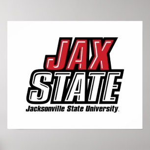 Jacksonville Staat University JAX STAAT Logo Poster