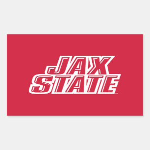 Jacksonville Staat University JAX STAAT Logo Rechteckiger Aufkleber