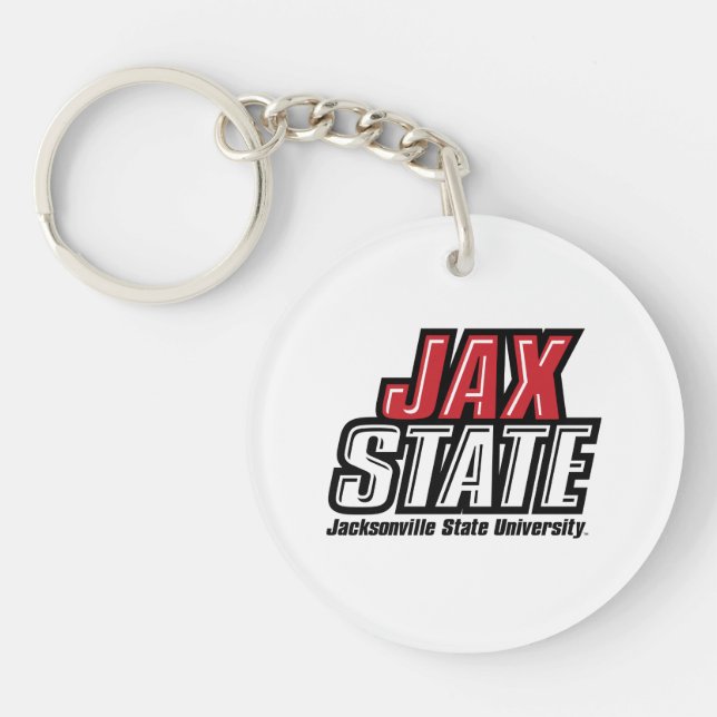 Jacksonville Staat University JAX STAAT Logo Schlüsselanhänger (Vorderseite)
