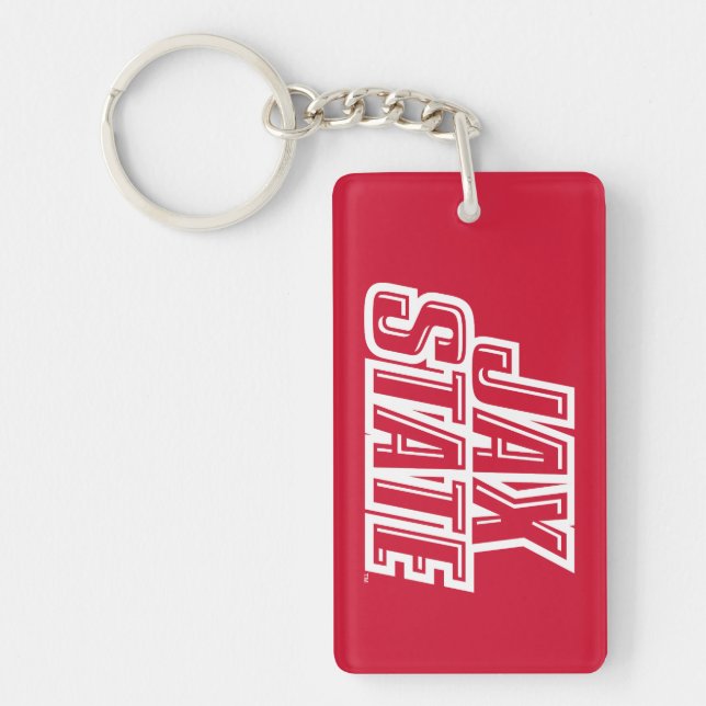 Jacksonville Staat University JAX STAAT Logo Schlüsselanhänger (Vorderseite)