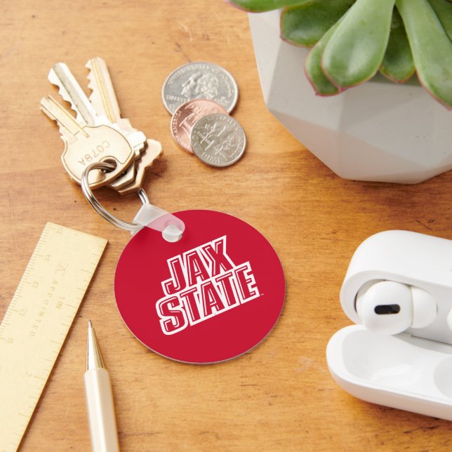 Jacksonville Staat University JAX STAAT Logo Schlüsselanhänger (Schreibtisch)