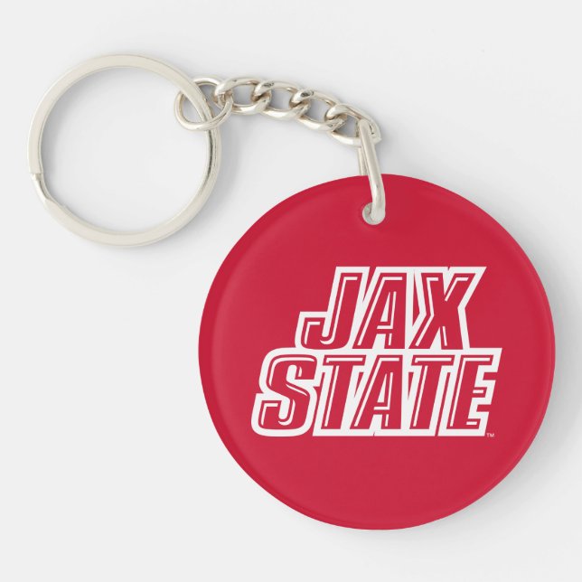 Jacksonville Staat University JAX STAAT Logo Schlüsselanhänger (Vorderseite)