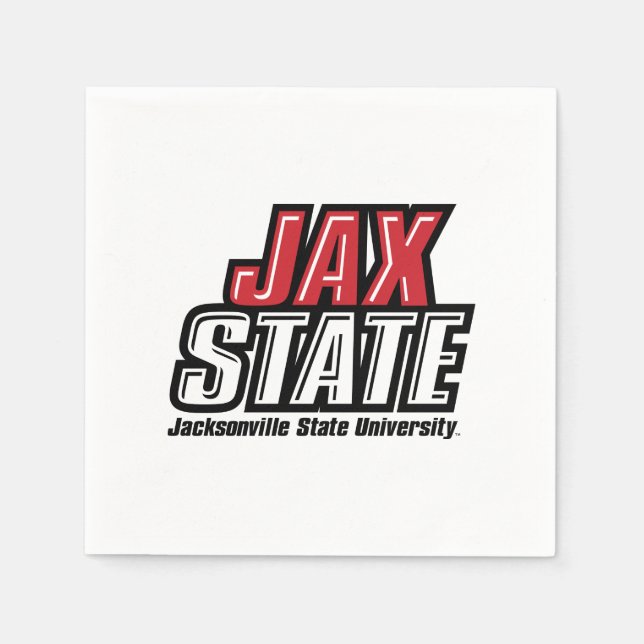 Jacksonville Staat University JAX STAAT Logo Serviette (Vorderseite)