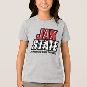 Jacksonville Staat University JAX STAAT Logo Tri-Blend Shirt