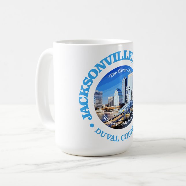 Jacksonville (Städte) Kaffeetasse (Vorderseite Links)