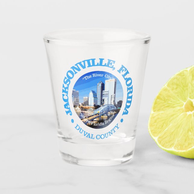 Jacksonville (Städte) Schnapsglas (Vorderseite)