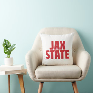 Jacksonville State University JAX STATE Fett Rot Kissen