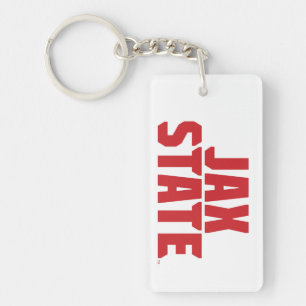 Jacksonville State University JAX STATE Fett Rot Schlüsselanhänger