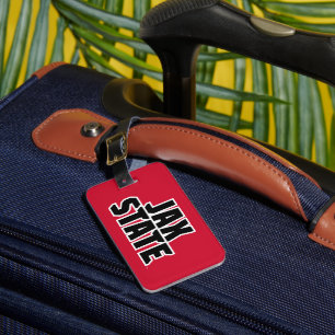 Jacksonville State University JAX STATE Fettschrif Gepäckanhänger