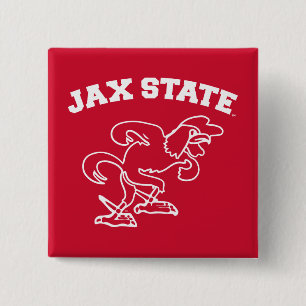 Jacksonville State University JAX State Gamecocks Button