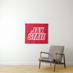 Jacksonville State University JAX STATE Logo Wandteppich