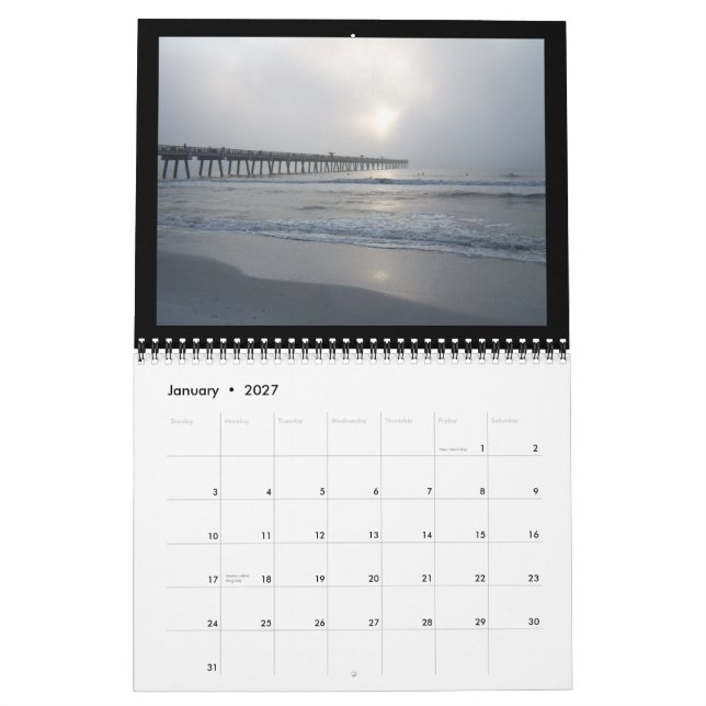 Jacksonville-Strand, Florida Kalender (Jan 2027)