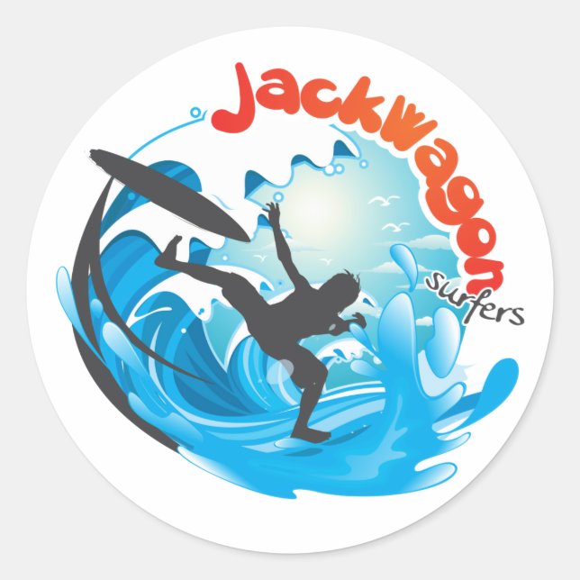 JackWagon Sticker! Runder Aufkleber (Vorderseite)