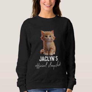 JACLYN's Offizielles Cat Sleepshirt Pajama Sweatshirt