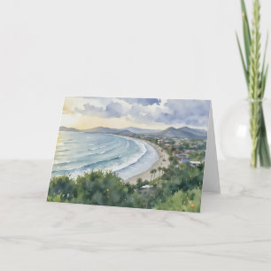Jaco Beach Costa Rica Aquarell Karte