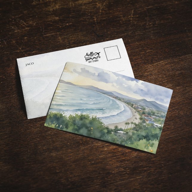 Jaco Beach Costa Rica Watercolor Postcard Einladung (Von Creator hochgeladen)