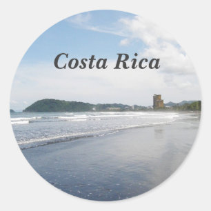 Jaco Beach in Costa Rica Runder Aufkleber