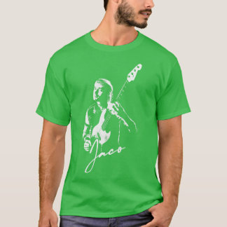 Jaco Pastorius Vintag Style Fan Kunstwerk T-Shirt