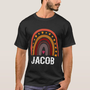 Jacob Colorful Rainbow men Kindername Idee T-Shirt