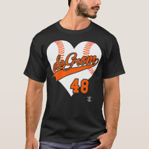 Jacob deGrom Baseball Heart Gameday T-Shirt
