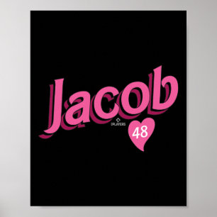Jacob Degrom Texas Verkaufen Valentine Mlbpa  Poster