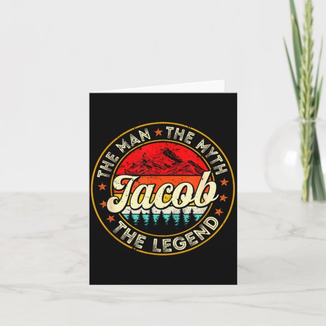 Jacob der Mann der Mythos die Legende D Name  Karte (Vorderseite)