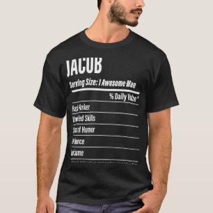 Jacob ernährungsphysiologische Fakten für Größenka T-Shirt
