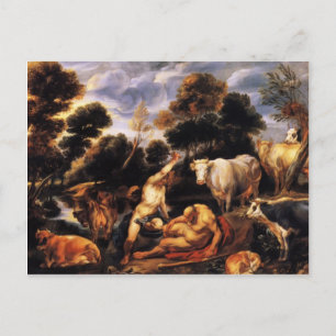 Jacob Jordaens - Mercure tötet Argos Postkarte