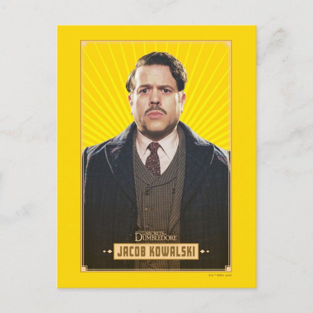 Jacob Kowalski Character Graphic Postkarte (Vorderseite)