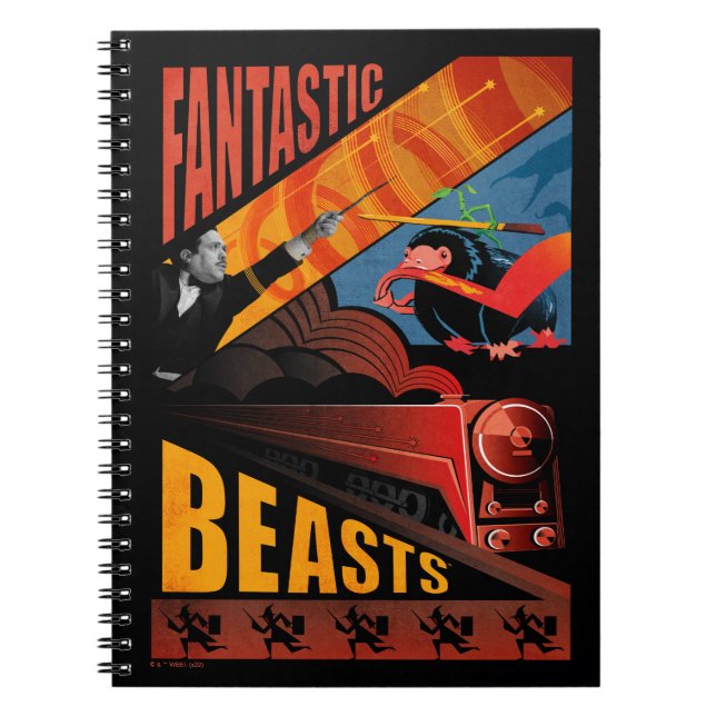 Jacob Kowalski Fantastische Bestien Vintage Poster Notizblock (Vorderseite)