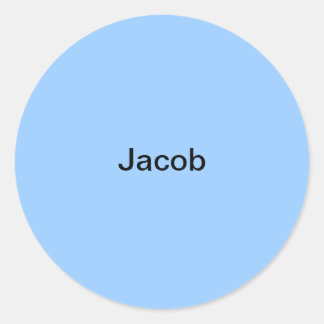 Jacob Light Blue Kids Name Aufkleber Personalisier