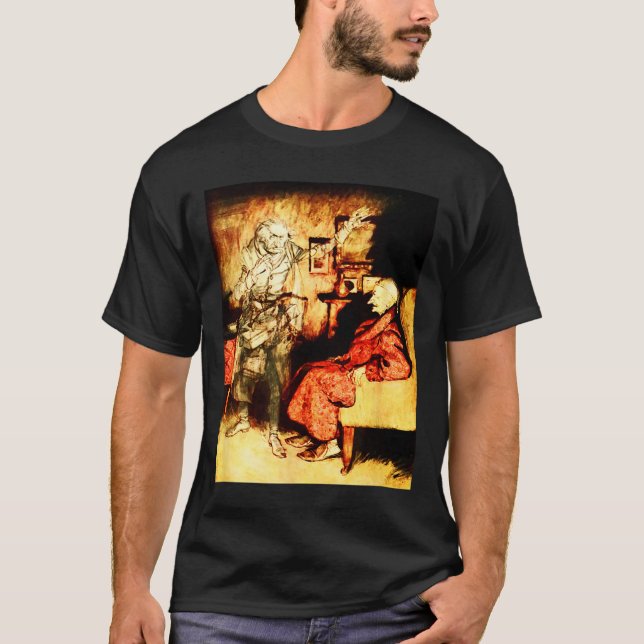 Jacob Marley Geist Scrooge Bah Humbug Weihnachten  T-Shirt (Vorderseite)