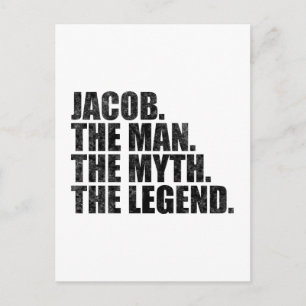 Jacob Name, Jacob Der Mann Der Mythos Die Legende Postkarte