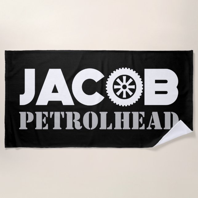Jacob Petrol Head Strandtuch (Vorderseite)