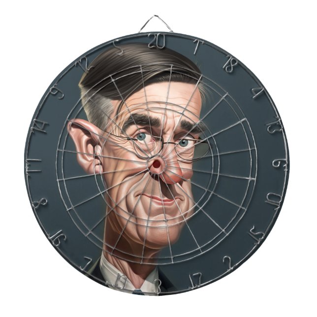 Jacob_Rees-Mogg Dartboard Dartscheibe (vorne)