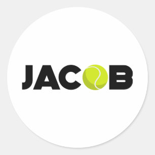 Jacob Tennis Runder Aufkleber
