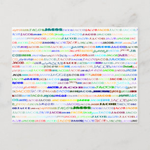 Jacob Text Design II Postkarte