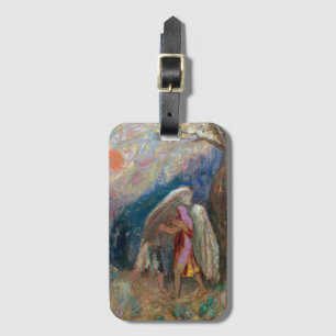 Jacob und der Engel Odilon Redon Gepäckanhänger
