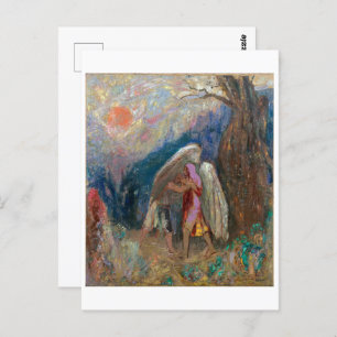 Jacob und der Engel   Odilon Redon   Postkarte
