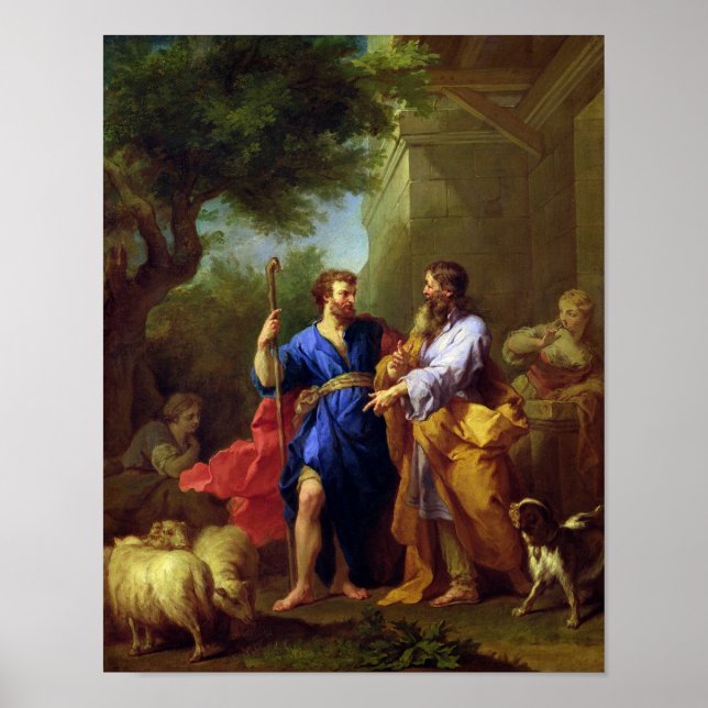 Jacob und Laban, vor 1737 Poster (Vorne)