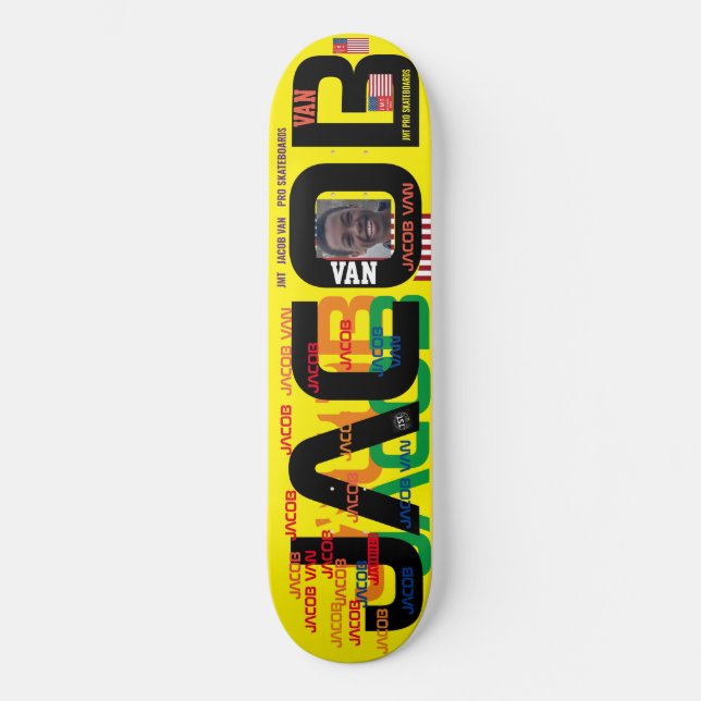JACOB VAN 2 8 1/4" Skateboarddecke Skateboard (Vorderseite)