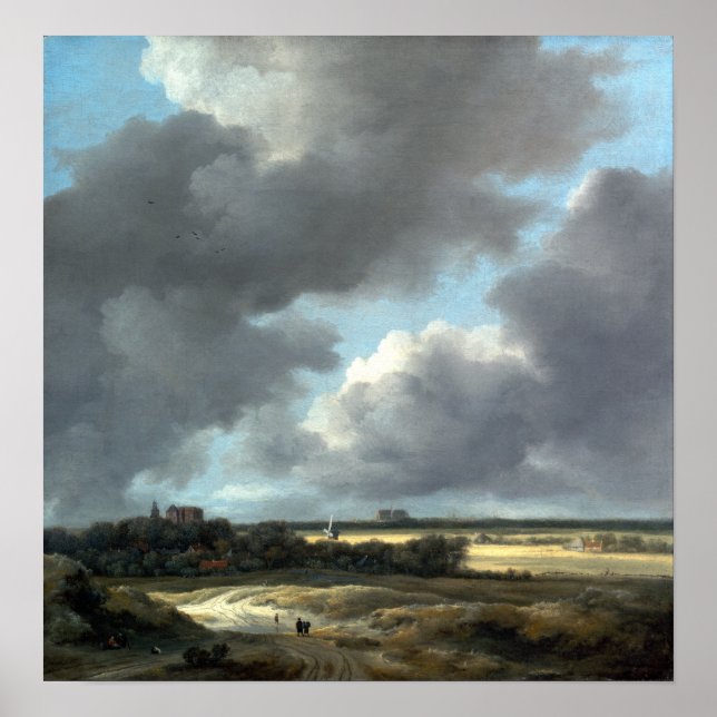 Jacob van Ruisdael View von Alkmaar Poster (Vorne)